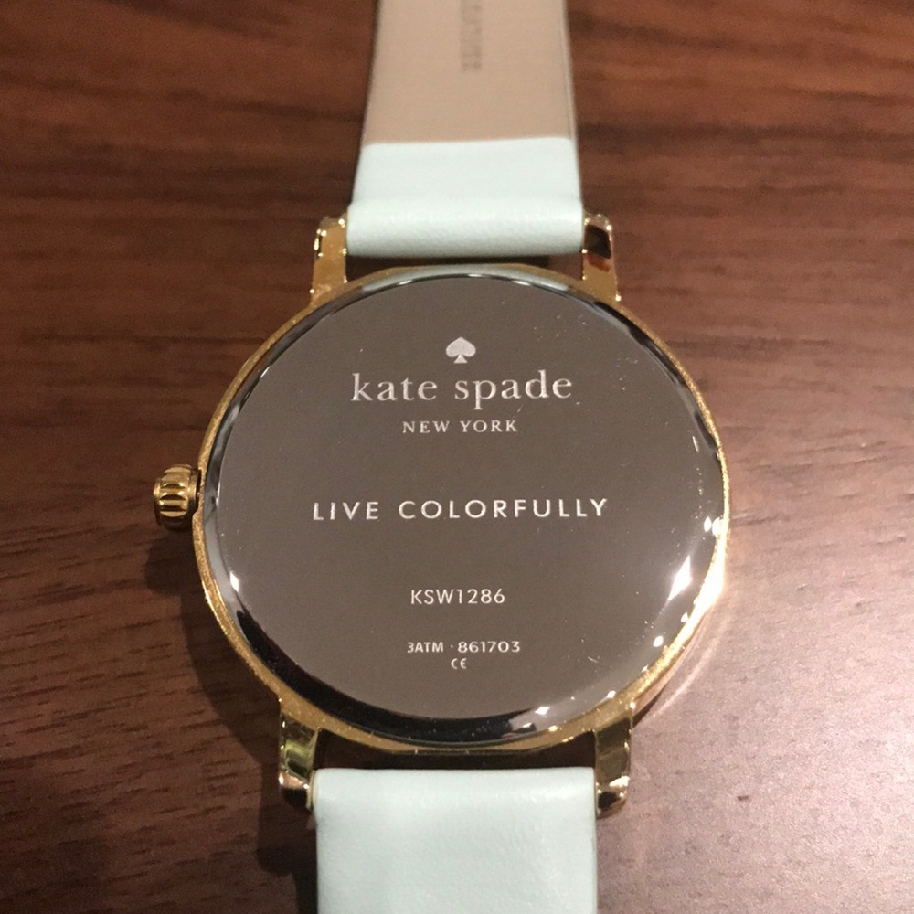 Kate spade metro peacock leather strap watch, 34mm - Picture 2 of 4